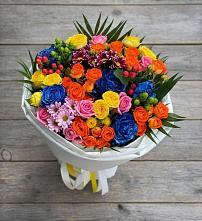 Букет цветов из:  Розы и Хризантемы #REPLACE_PRED# Дегтярске