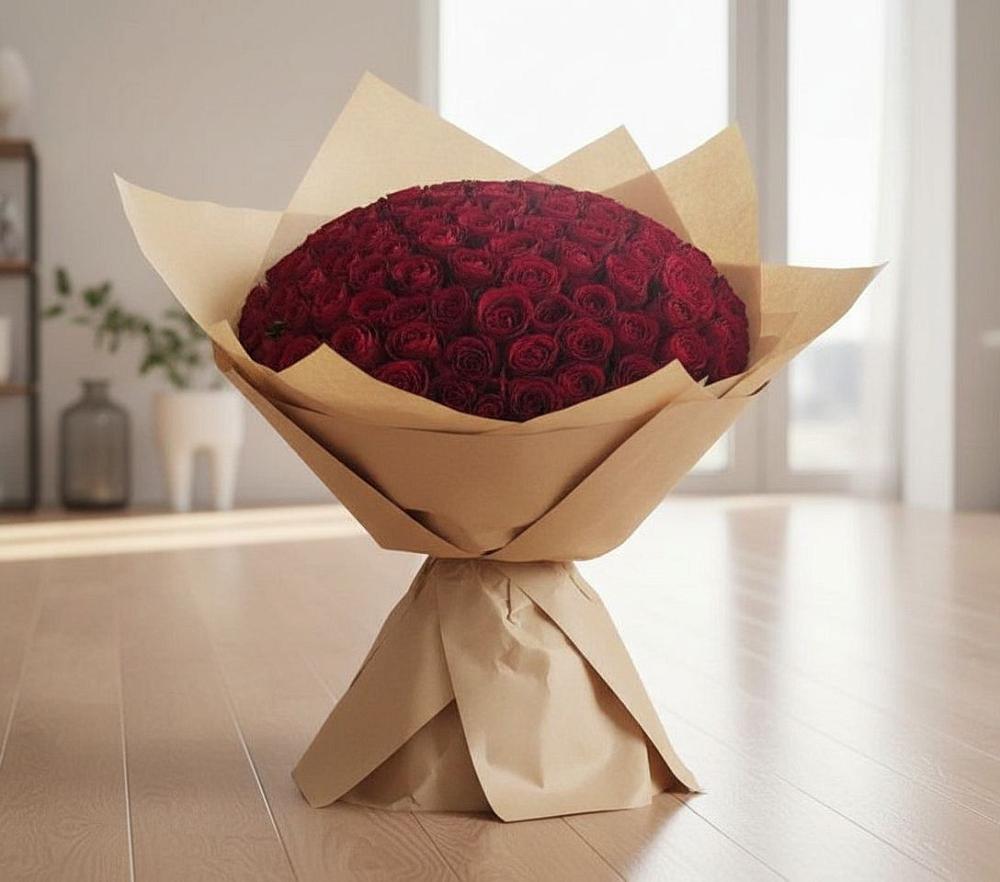 Букет 101 Красная роза в Дегтярске