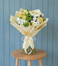 Букет цветов из:  Хризантемы и Розы #REPLACE_PRED# Дегтярске