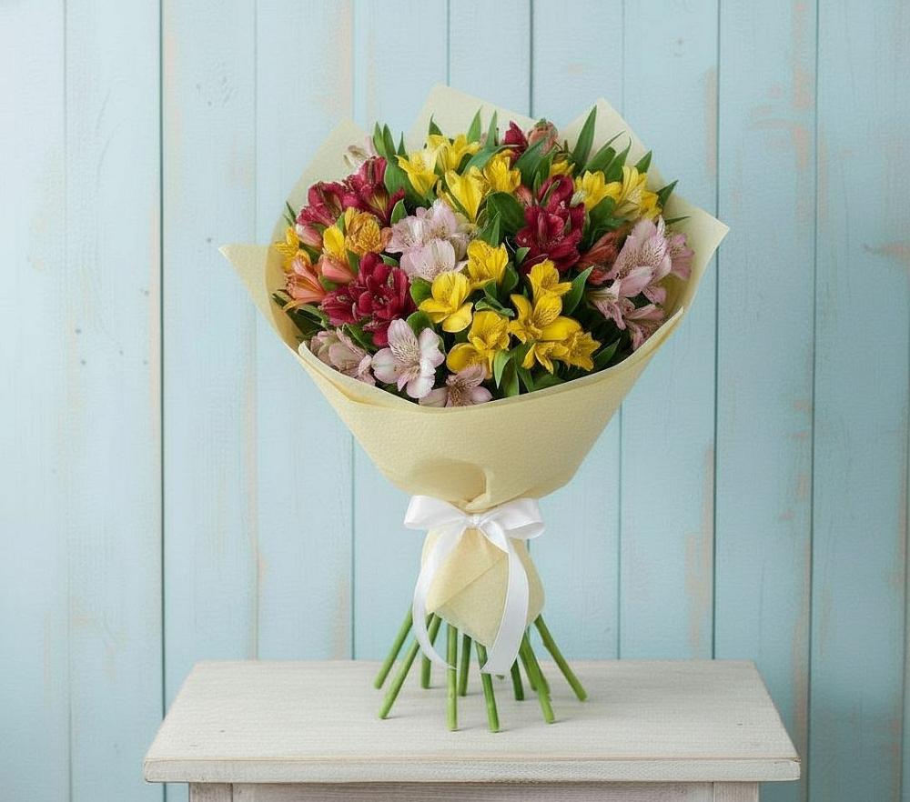 Букет цветов из: Альстромерии в Дегтярске