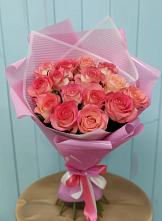 Букет 15 Розовых роз Равель #REPLACE_PRED# Дегтярске