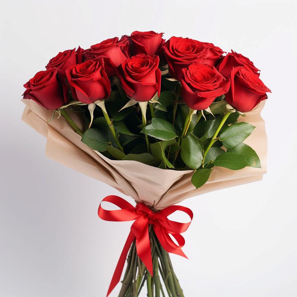 Букет 11 Красных роз Эдлесс Лав в Дегтярске