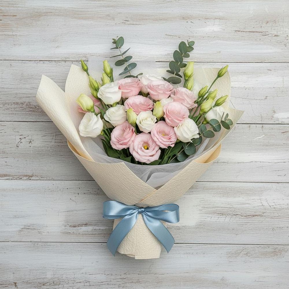 Букет цветов из: Лизиантусы в Дегтярске